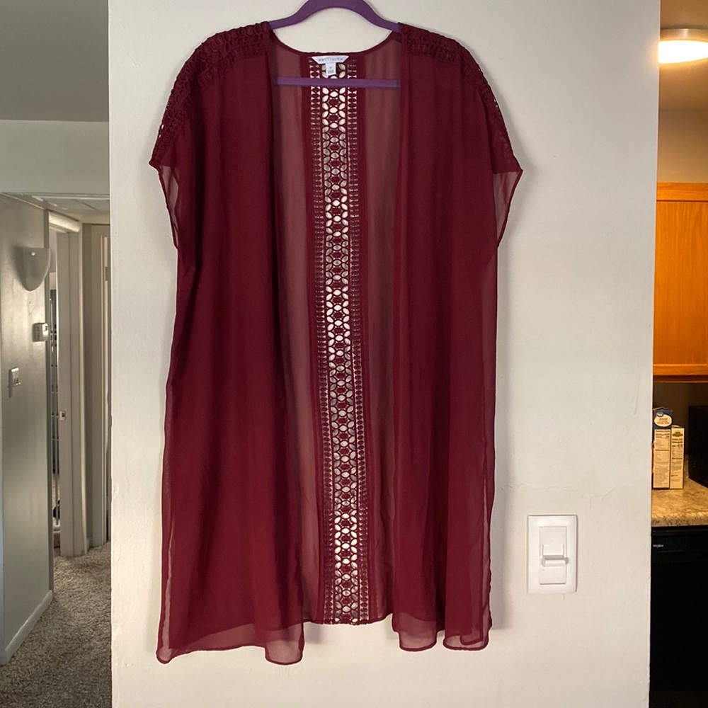 Long Maroon Shawl by Boutique